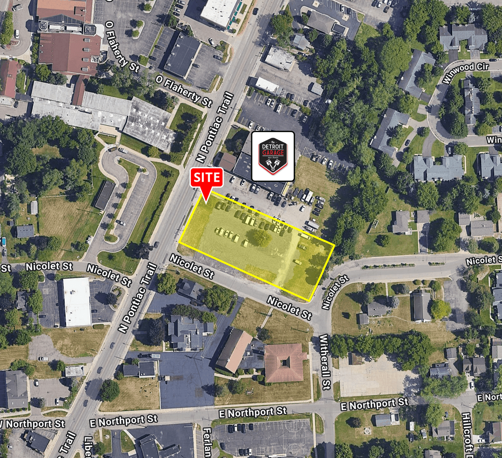NEC of N. Pontiac Trail & Nicolet Street